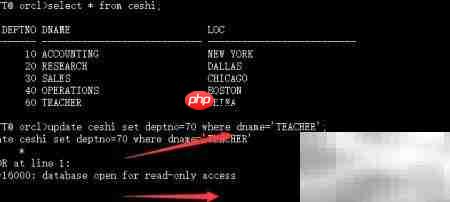 ORA-16000只读模式解决方法-
