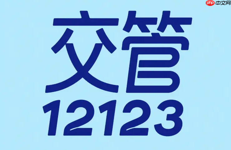 交管12123在线登录入口- 交管12123官网网页版入口