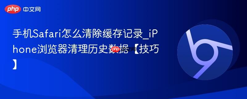 iPhone浏览器清理历史数据【技巧】- 手机Safari怎么清除缓存记录