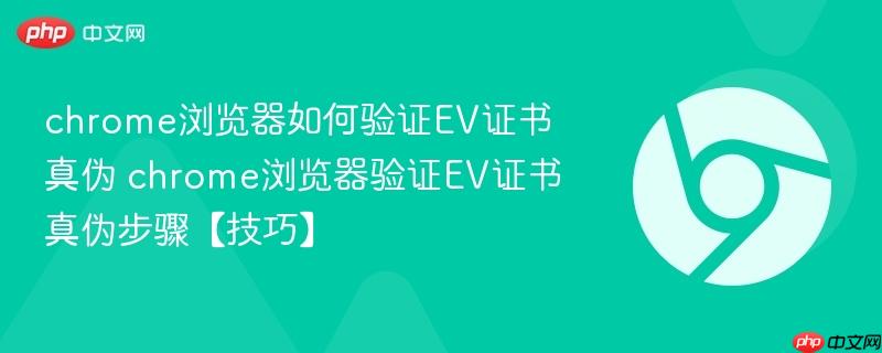 chrome浏览器验证EV证书真伪步骤【技巧】- chrome浏览器如何验证EV证书真伪
