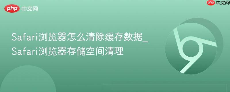 Safari浏览器存储空间清理- Safari浏览器怎么清除缓存数据