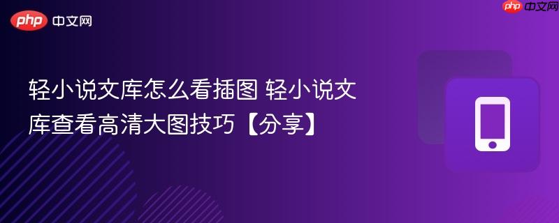 轻小说文库查看高清大图技巧【分享】- 轻小说文库怎么看插图