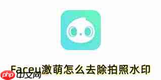 Faceu激萌拍照水印怎么去除-